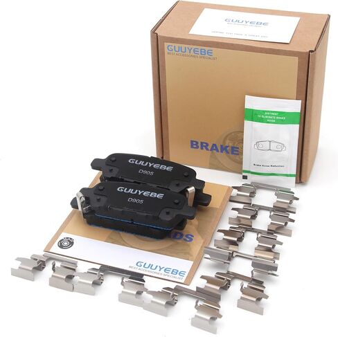 Ceramic Brake Pads,Rear Pads For Nissan 2002-2025 Altima 2003-2009 350Z 2004-2018 Maxima,For Infiniti 2008-2013 G37 2003-2008 G35 2014-2018 Q50,With Installation Hardware For D905 BE905H in Saudi Arabia