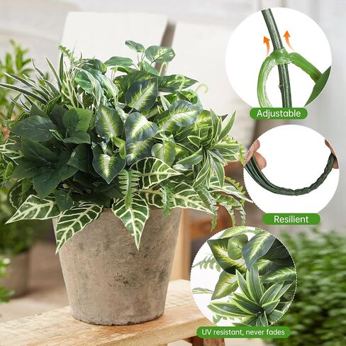 نباتات خضراء صناعية، مجموعات كبيرة خارج النباتات الصناعية للديكور الخارجي - نبات وهمي مقاوم للأشعة فوق البنفسجية للمزارعين، شجيرات خضراء وهمية واقعية لديكور الفناء والشرفة الأمامية in Kuwait