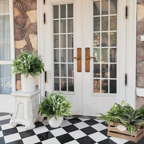 نباتات خضراء صناعية، مجموعات كبيرة خارج النباتات الصناعية للديكور الخارجي - نبات وهمي مقاوم للأشعة فوق البنفسجية للمزارعين، شجيرات خضراء وهمية واقعية لديكور الفناء والشرفة الأمامية in Kuwait