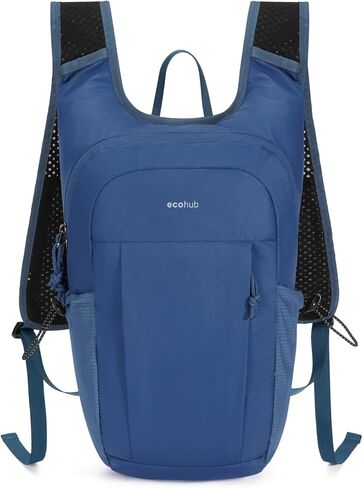 ECOHUB 15L Lightweight Packable Hiking Backpack for Travel, Small Daypack with Chest Strap & Phone Pocket, Water Resistant Foldable Backpack for Men Women in Saudi Arabia