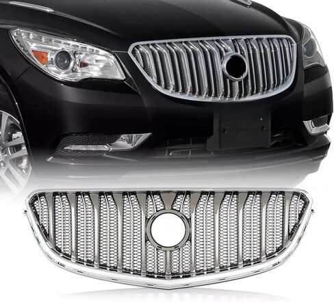 مناسبة للشبكة العلوية للمصد الأمامي لـ Buick Enclave 2013-2017 - طلاء أسود من الكروم OEM 84055812 in Saudi Arabia