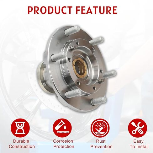 محمل العجلة الأمامية ومجموعة المحور متوافقة مع Toyota Tacoma 1995-2004 فقط 4WD 2.4L 2.7L 3.4L استبدال المحرك # 43502-35160 43521-35010 90080-36071 in Kuwait