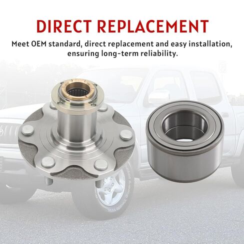 محمل العجلة الأمامية ومجموعة المحور متوافقة مع Toyota Tacoma 1995-2004 فقط 4WD 2.4L 2.7L 3.4L استبدال المحرك # 43502-35160 43521-35010 90080-36071 in Kuwait