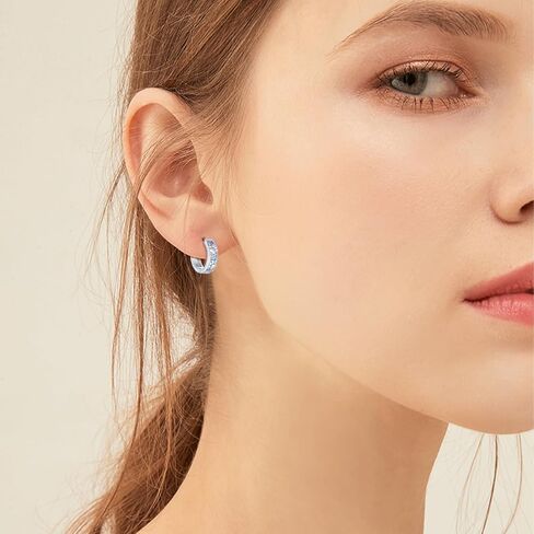 Butterfly Earrings for Women 925 Sterling Silver Aesthetic Opal Huggie Hoops Boho Animal Jewelry Gifts for Her Birthday Anniversary Mothers Day in Kuwait