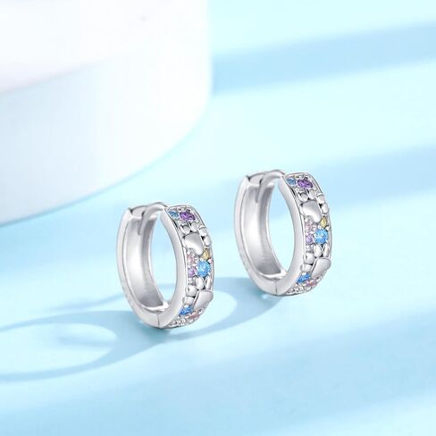 Butterfly Earrings for Women 925 Sterling Silver Aesthetic Opal Huggie Hoops Boho Animal Jewelry Gifts for Her Birthday Anniversary Mothers Day in Kuwait