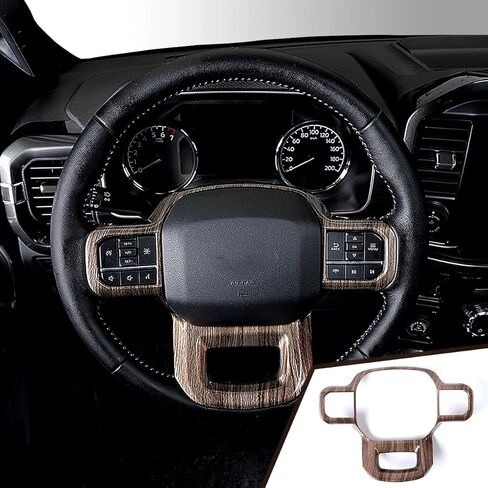 GZXinWei Steering Wheel Frame Trim Cover Panel Sticker Interior Upgrade Accessories for Ford F150 Raptor 2021 2022 2023 2024 2025 2026 Red Carbon Fiber Style in Saudi Arabia