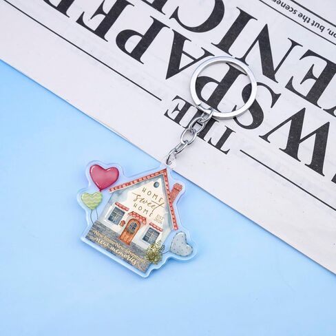 House Warming Gifts New Home Keychain 2026 New Home Gift Ideas Housewarming Gifts House Keychain Welcome Home Gift for News Homes Owners Home Sweet Housewarming Keyring First Homes Presents in Kuwait
