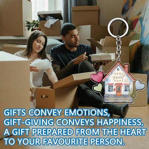 House Warming Gifts New Home Keychain 2026 New Home Gift Ideas Housewarming Gifts House Keychain Welcome Home Gift for News Homes Owners Home Sweet Housewarming Keyring First Homes Presents in Kuwait
