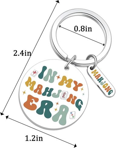 Mahjong Gifts for Women Unique Mahjong Accessories And Gifts for Mah Jongg Lovers Funny Mahjongg Keychain Ideas in Kuwait