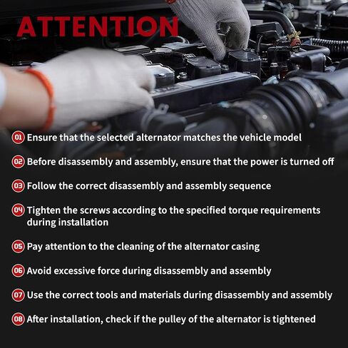 المولد ل/HONDA Civic DX EX GX LX 2006 2007 2008 2009 2010 2011 1.8L L4، Civic EX-L LX-S 2009-2011 1.8L L4، استبدال OE 31100-RNA-A01، 80Amp 12V 7-Groove Pulley in Kuwait