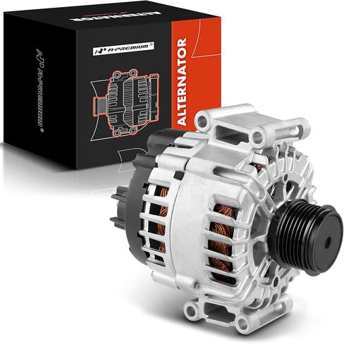 A-Premium Alternator Compatible with Audi TT Quattro 2011 2012 2013 2014 L4 2.0L, 12V 140Amp CW 6-Groove Clutch Pulley, Replace# 06H903023E, TG14C019 in Saudi Arabia