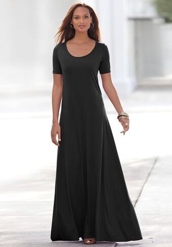 Jessica London Women's Plus Size Petite Stretch Cotton T-Shirt Maxi Dress in Saudi Arabia