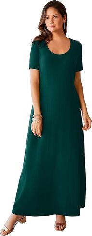 Jessica London Women's Plus Size Petite Stretch Cotton T-Shirt Maxi Dress in Saudi Arabia