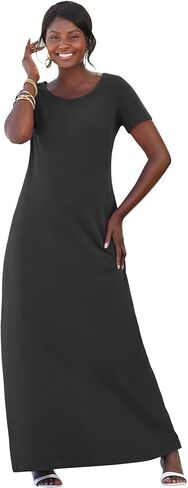 Jessica London Women's Plus Size Petite Stretch Cotton T-Shirt Maxi Dress in Saudi Arabia