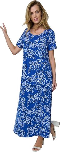Jessica London Women's Plus Size Petite Stretch Cotton T-Shirt Maxi Dress in Saudi Arabia