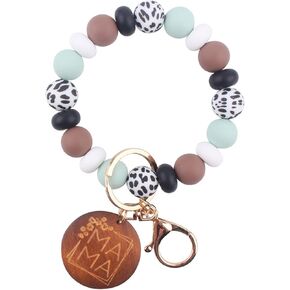 سوار معصم على شكل سلسلة مفاتيح من السيليكون للأم، وسلسلة مفاتيح على شكل سوار وحقيبة ظهر وإكسسوارات ساحرة للأم in Kuwait