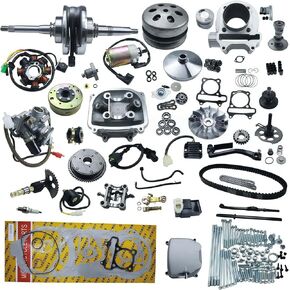 Complete Engine Parts Comp 57.4mm Cylinder Rebuild Kit Head Comp fit for 4 Stroke GY6 125cc 150cc 157QMJ 152QMI Engine Chinese ATV Quad Scooter Go Kart in Kuwait