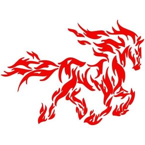 Pack of 4-3 INCH Stickers - Emblazoned Fire Horse Decal Sticker (red), Decal Sticker Vinyl Car Home Truck Window Laptop in Saudi Arabia