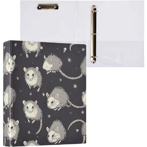 Caikeny 3 Ring Binder Blue White Whale Sharks 1.5 Inch Binders Round Ring Clipboard with 2 Pockets for Office Supplies in Kuwait