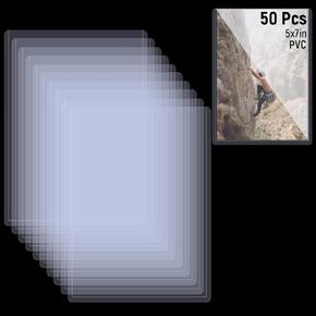 50ct 5x7 Toploaders - واقيات صور صلبة وواضحة، واقيات بطاقات متينة لبطاقات التداول والصور والمقتنيات، وأكمام بلاستيكية صلبة، تناسب أوراق مقاس 5x7 بوصة in Kuwait