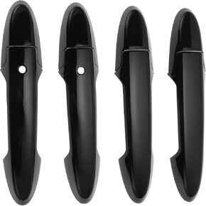 Motoforti غطاء مقبض باب السيارة الذكي، غطاء مقبض الباب الجانبي، لسيارة Honda Fit Jazz GK5 GP5 2014-2018، ABS أسود مجموعة واحدة in Kuwait