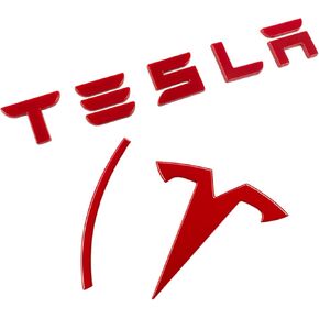 Emblem for Tesla Model Y Juniper Accessories 2026+, Metal Logo Badge Replacement/Cover – Anti-Fade, All-Weather, Easy Install, Multiple Colors for Tesla Y in Kuwait