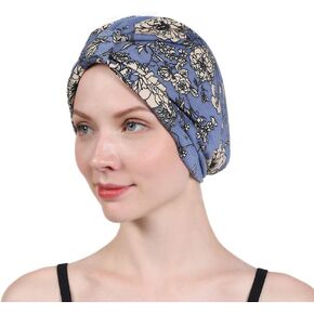 Chemo Turban for Women Men, Satin Lined Beanie Headwear Head Scarf Headwrap Cap for Cancer Patients in Kuwait