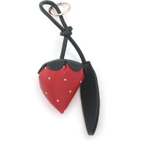Leather Strawberry Tote Bag Charm String - Fruit Purse Charms for Handbags - Cute Keychain Bag Accessories for Women in Kuwait