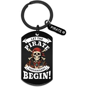 Pirate Gifts for Men Pirate Keychain for Men Women Costume Keychain Vintage Skull Crossbones Metal Key Ring Perfect for Pirate Party Decor Halloween Costume Accessories Boat Key Chain in Kuwait