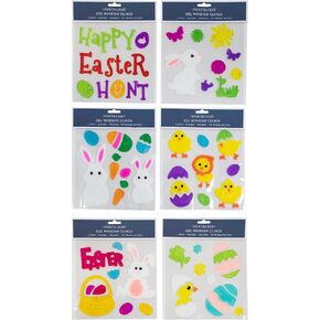 Northlight Set of 6 Double Sided Easter Gel Window Clings in Kuwait