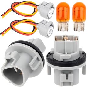 Turn Signal Bulb Socket Holder Wire Harness Set Compatible with Nissan Toyota, Altima Armada Maxima Pathfinder Rogue 4Runner Corolla RAV4 Prius Yaris Tacoma Replace 26243-9B91A 2PCS in Kuwait