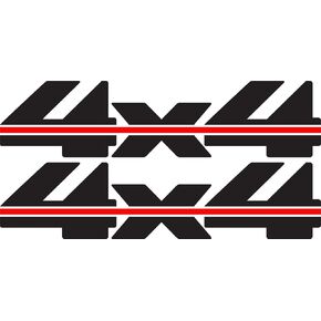 4x4 Decals (Black) - 1988 to 1997 Fits Chevy Truck Bed in Saudi Arabia