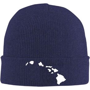 قبعة جيريت هاوايان آيلاندز للكبار محبوكة قبعة شتوية دافئة على شكل جمجمة - للرجال والنساء باللون الأسود in Kuwait