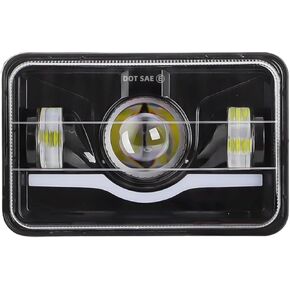 Headlights Fit for Suzuki DRZ400SM DRZ400S DRZ400 DRZ250 DRZ400E,5 Inch Square 6000K Hi/Lo Beam White/Amber DRL,IP68 Waterproof,Plug & Play,DOT Approved in Kuwait