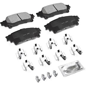 MILLISEC Rear Brake Pads Set Compatible with Infiniti EX35/FX35, RENAULT Koleos, SUZUKI Grand Vitara and Nissan 350Z/370Z Car Brake Pads OEM Replaces# BC905 in Kuwait