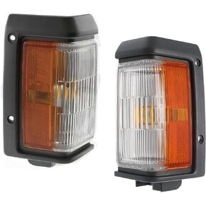 مجموعة مصابيح زاوية Garage-Pro متوافقة مع Nissan Pathfinder 1988-1995، D21 1988-1989 للسائق والهالوجين الجانبي للركاب، مع لمبة (مصابيح) in Kuwait