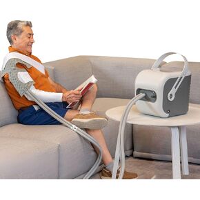 Ossur Cold Rush Therapy Machine System with Large Shoulder Pad- Ergonomic, Adjustable Wrap Pad Included- Quiet, Lightweight and Strong Cryotherapy Freeze Kit Pump in Kuwait