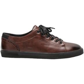 Men's Retro Business Casual Sneakers - Comfortable Upper, Rubber Sole, Lace-Up Low Tops for Casual Attire, Brown in Kuwait