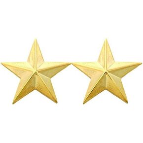 First Class Two Star Collar Lapel Pin Insignia (Pair) in Saudi Arabia