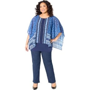 Women's Plus Size Dolman Sleeve Blouse and Tank Duet in Kuwait