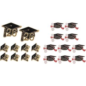 LOGOFUN 20pcs Graduation Cap Brooch Lapel Pins for 2026 Students Teachers Commencement Jewelry Costume Accessories in Kuwait