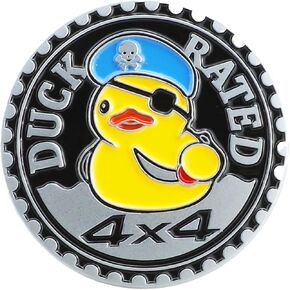 ملصق سيارة لطيف بشعار البطة مقاس 4 × 4 للشاحنة متوافق مع مركبات جيب رانجلر (Cute Duck-2) in Kuwait