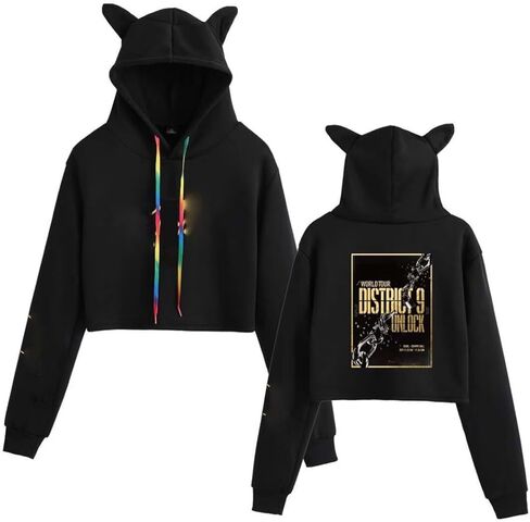 ACEFAST INC SKZ Hoodie Cat Ear Sweaters for Womens Felix Hyunjin Bangchan Merch Hoodie Sweatshirt in Kuwait