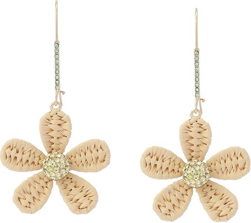 أقراط Betsey Johnson Jewelry النسائية الربيعية المتدلية من الرافية ديزي in Saudi Arabia