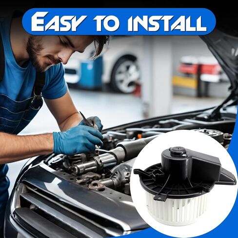 Front HVAC Heater Blower Motor with Fan Cage, Compatible with 2011-2021 Jeep Grand Cherokee, 2011-2021 Dodge Durango, 2008-2020 Grand Caravan, 2008-2016 Chrysler Town & Country, Replace# 700216 in Kuwait