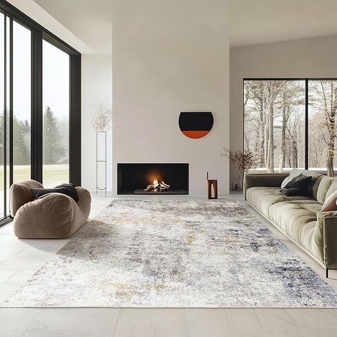 Green Rug 5 × 7 لغرفة المعيشة قابلة للغسل منطقة تجريدية السجاد غرفة نوم غير سجادة ناعمة من السجاد الداخلي in Kuwait