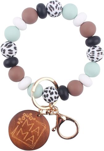 سوار معصم على شكل سلسلة مفاتيح من السيليكون للأم، وسلسلة مفاتيح على شكل سوار وحقيبة ظهر وإكسسوارات ساحرة للأم in Kuwait