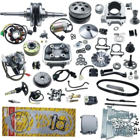 Complete Engine Parts Comp 57.4mm Cylinder Rebuild Kit Head Comp fit for 4 Stroke GY6 125cc 150cc 157QMJ 152QMI Engine Chinese ATV Quad Scooter Go Kart in Kuwait