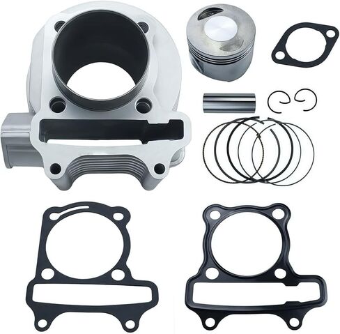 Complete Engine Parts Comp 57.4mm Cylinder Rebuild Kit Head Comp fit for 4 Stroke GY6 125cc 150cc 157QMJ 152QMI Engine Chinese ATV Quad Scooter Go Kart in Kuwait