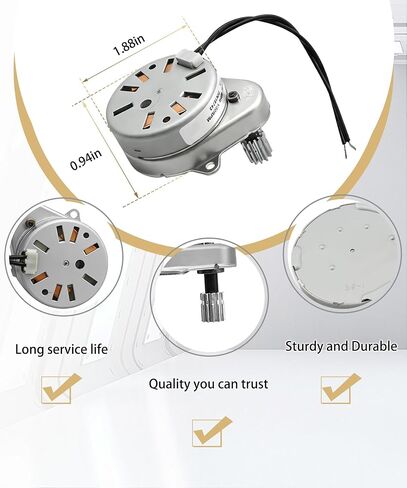 18743 Timer Motor Replacement For Fleck 5600 2500 2510 2750 9000 9100 9500 3200 3210 Control Valve with Mounting Screws Replace 18743-1 13400 13944 11384 18743-2 in Kuwait